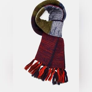 Damson Madder Patchwork Marl Scarf